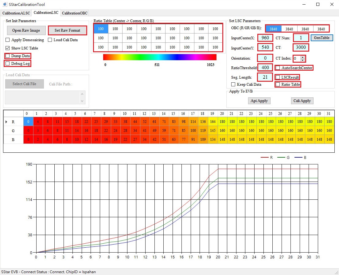 CalibrationLSC界面