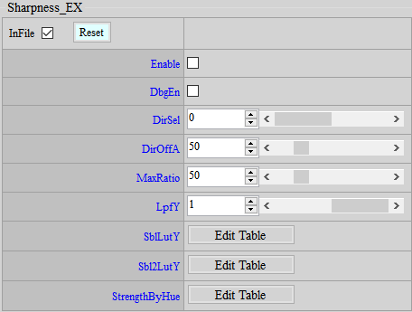 Sharpness_EX调整界面